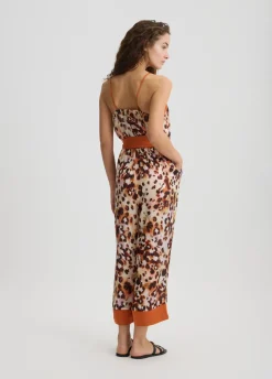 Liu Jo Combinaison en satin imprimé|Femme Mode Plage|Robes