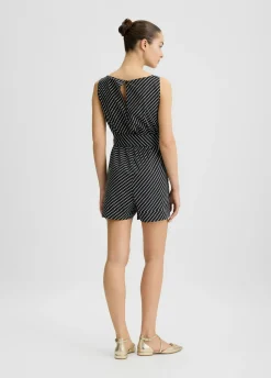Liu Jo Combinaison Better en coton à rayures|Femme Mode Plage|Robes