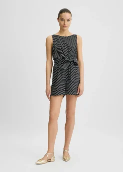 Liu Jo Combinaison Better en coton à rayures|Femme Mode Plage|Robes