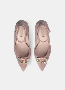Liu Jo Escarpins avec logo orné de pierres|Femme Escarpins