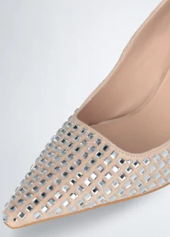 Liu Jo Escarpins nude avec strass|Femme Escarpins