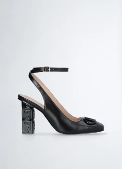 Liu Jo Escarpins ouverts à talons logotés|Femme Escarpins