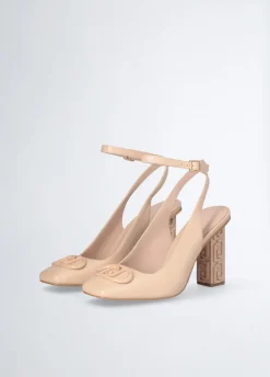 Liu Jo Escarpins ouverts à talons logotés|Femme Escarpins