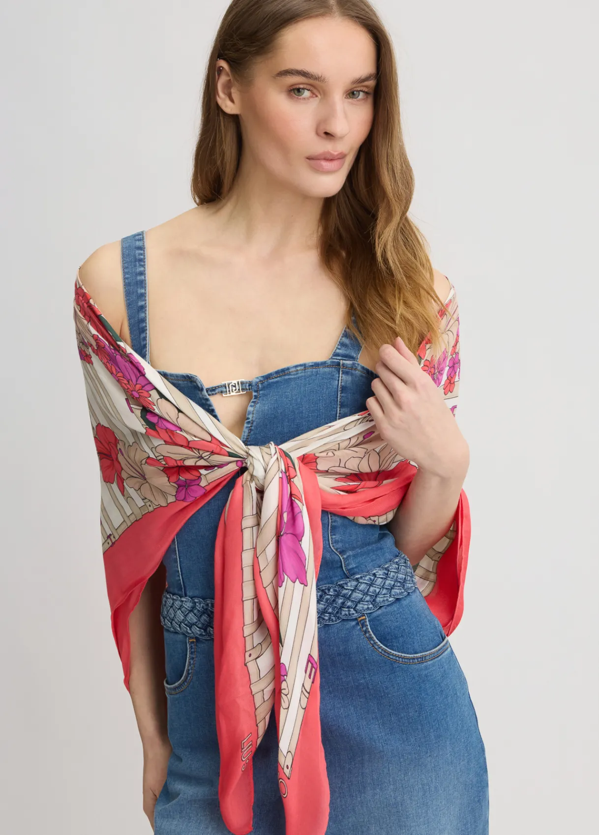 Liu Jo Foulard à fleurs|Femme Écharpes Et Foulards