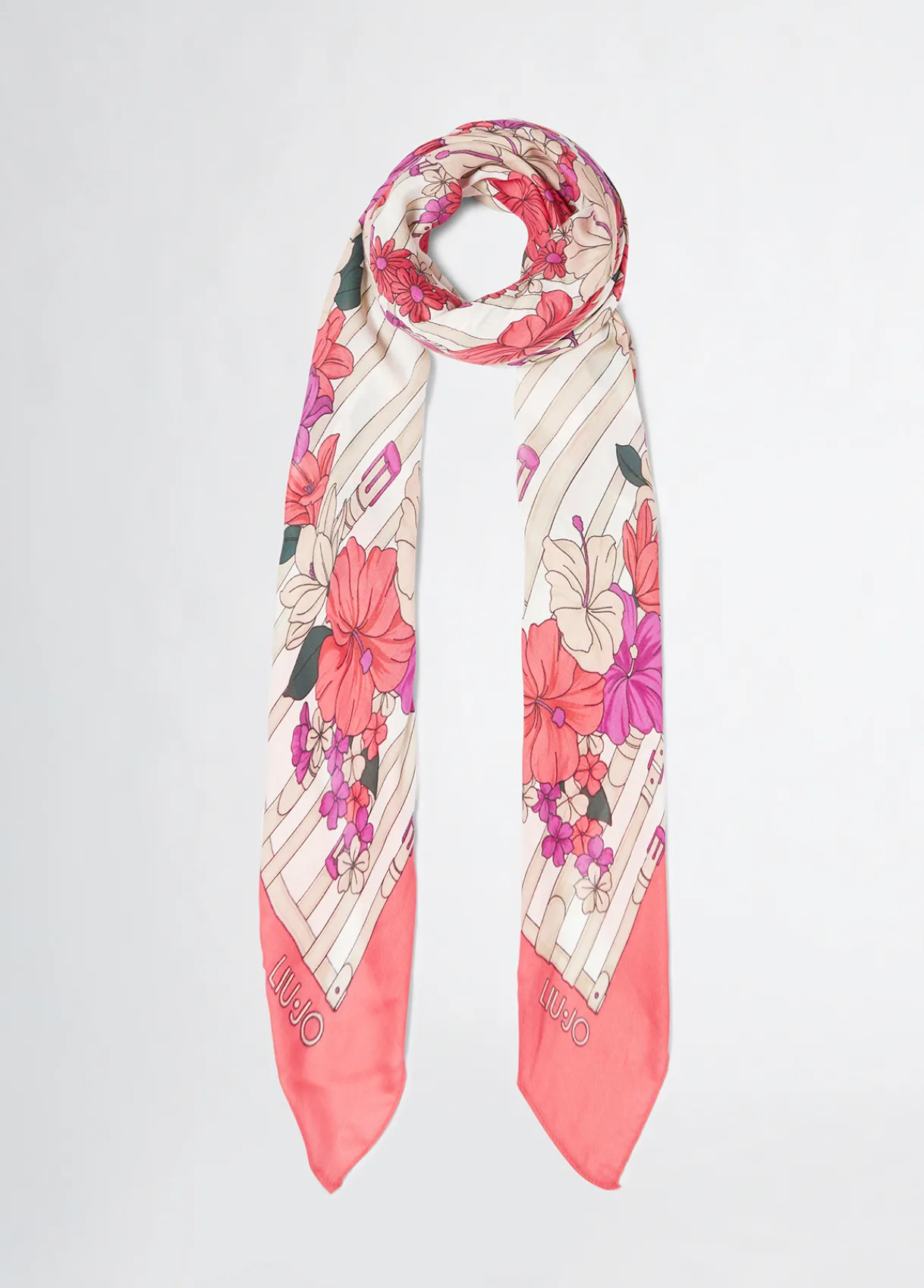Liu Jo Foulard à fleurs|Femme Écharpes Et Foulards