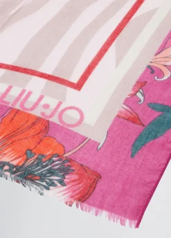 Liu Jo Foulard avec imprimé à fleurs|Femme Écharpes Et Foulards