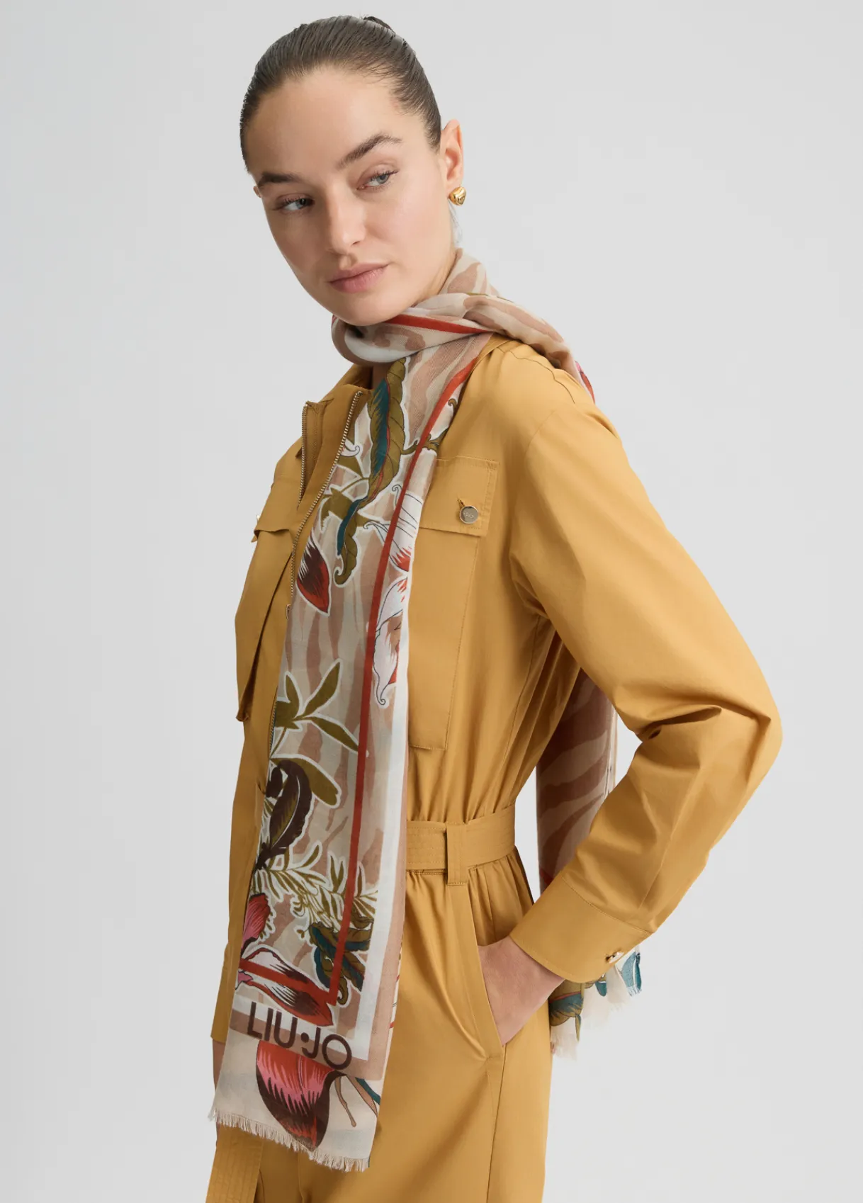 Liu Jo Foulard avec imprimé à fleurs|Femme Écharpes Et Foulards