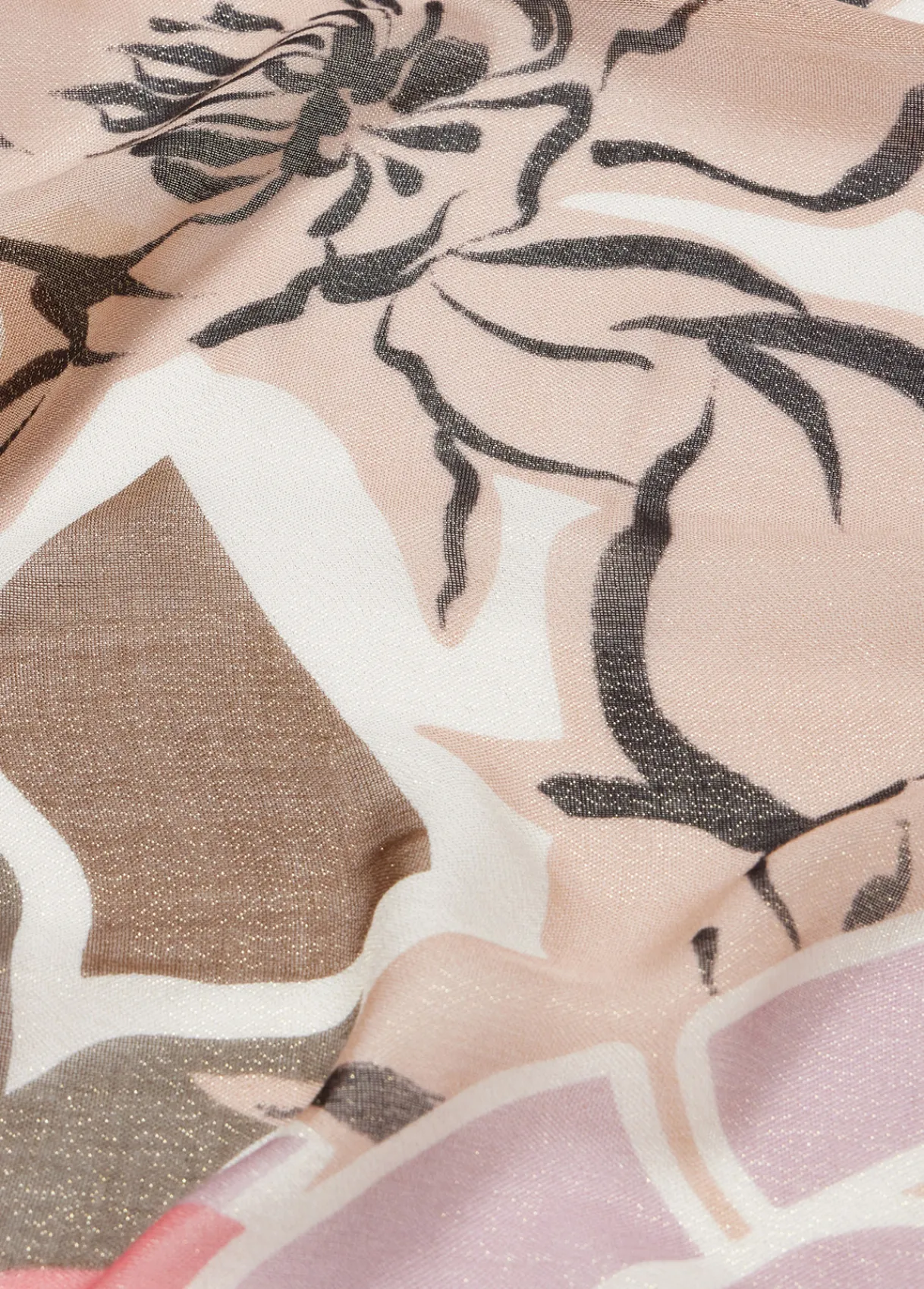 Liu Jo Foulard en Lurex® avec imprimé floral|Femme Écharpes Et Foulards