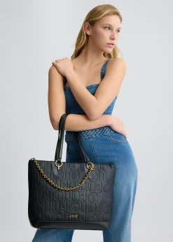 Liu Jo Fourre-tout format moyen avec chaîne décorative|Femme Sac Shopper