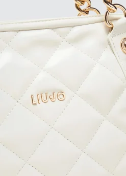 Liu Jo Fourre-tout format moyen matelassé avec charm|Femme Sac Shopper