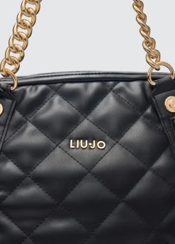 Liu Jo Fourre-tout format moyen matelassé avec charm|Femme Sac Shopper