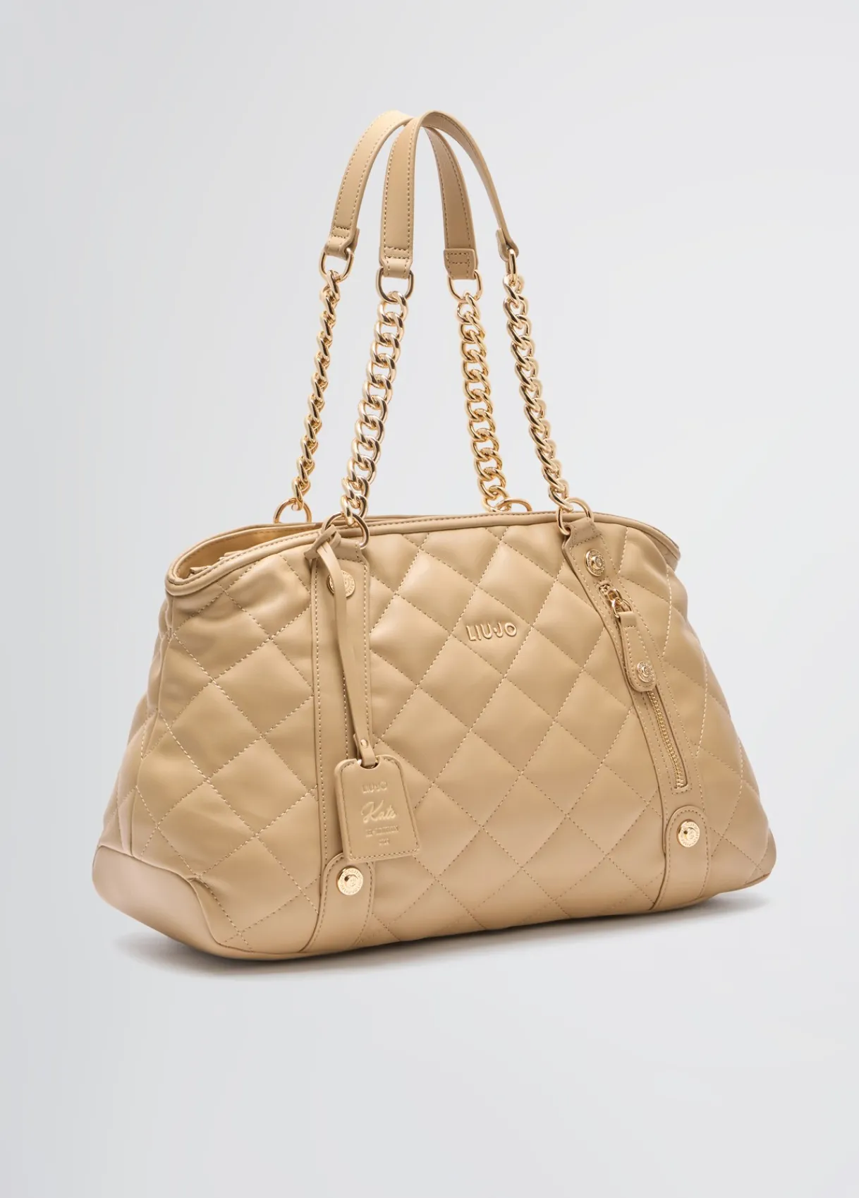 Liu Jo Fourre-tout format moyen matelassé avec charm|Femme Sac Shopper