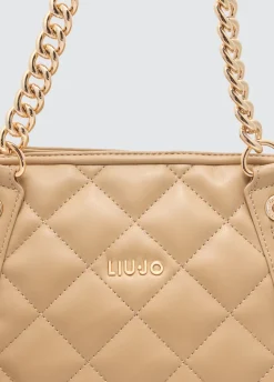 Liu Jo Fourre-tout format moyen matelassé avec charm|Femme Sac Shopper