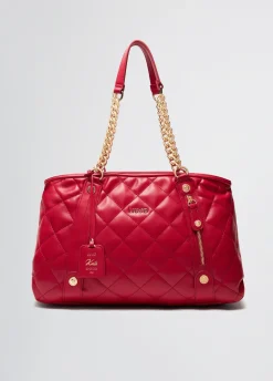 Liu Jo Fourre-tout format moyen matelassé avec charm|Femme Sac Shopper