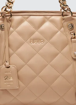 Liu Jo Fourre-tout format moyen matelassé avec charm|Femme Sac Shopper