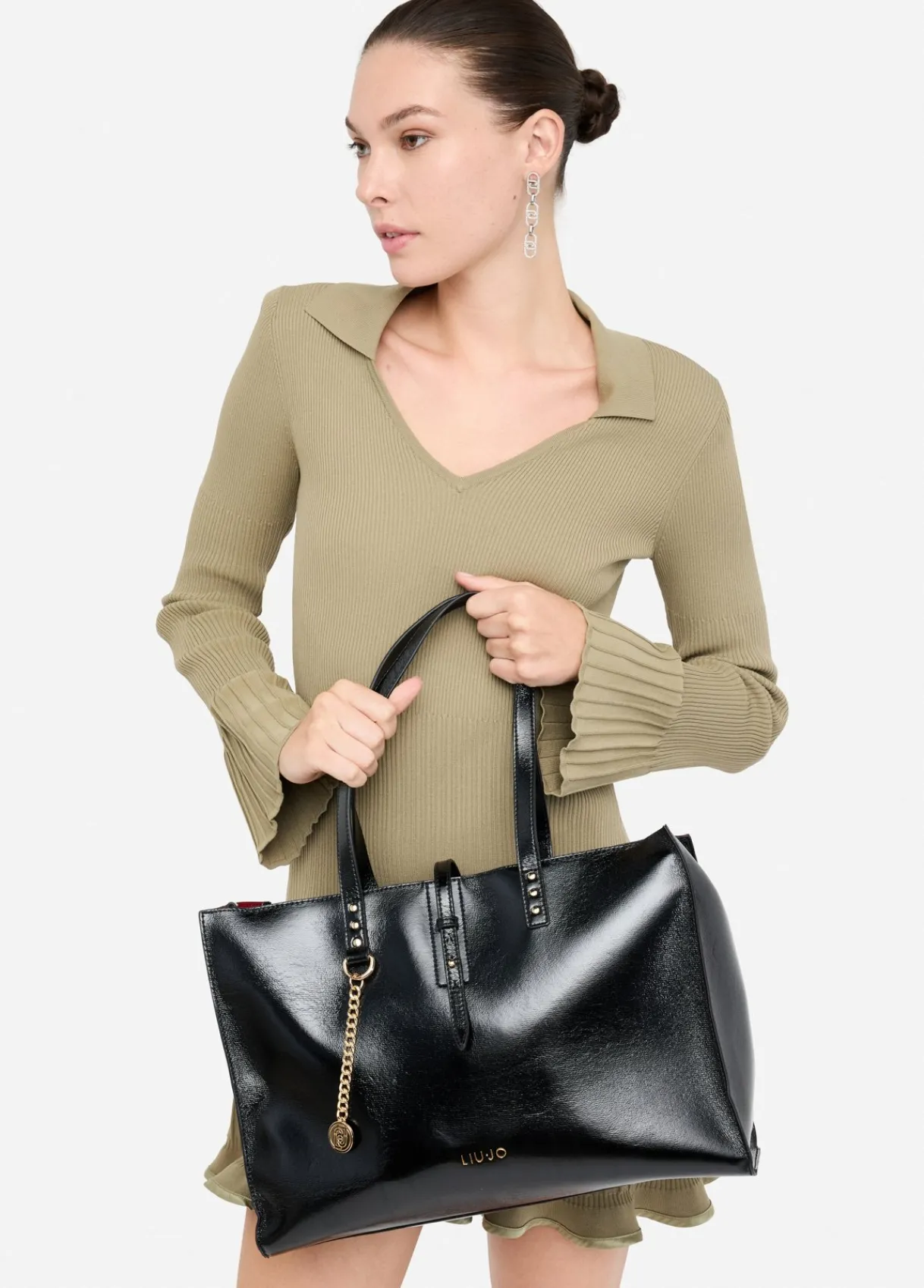 Liu Jo Fourre-tout grand format brillant|Femme Sac Shopper
