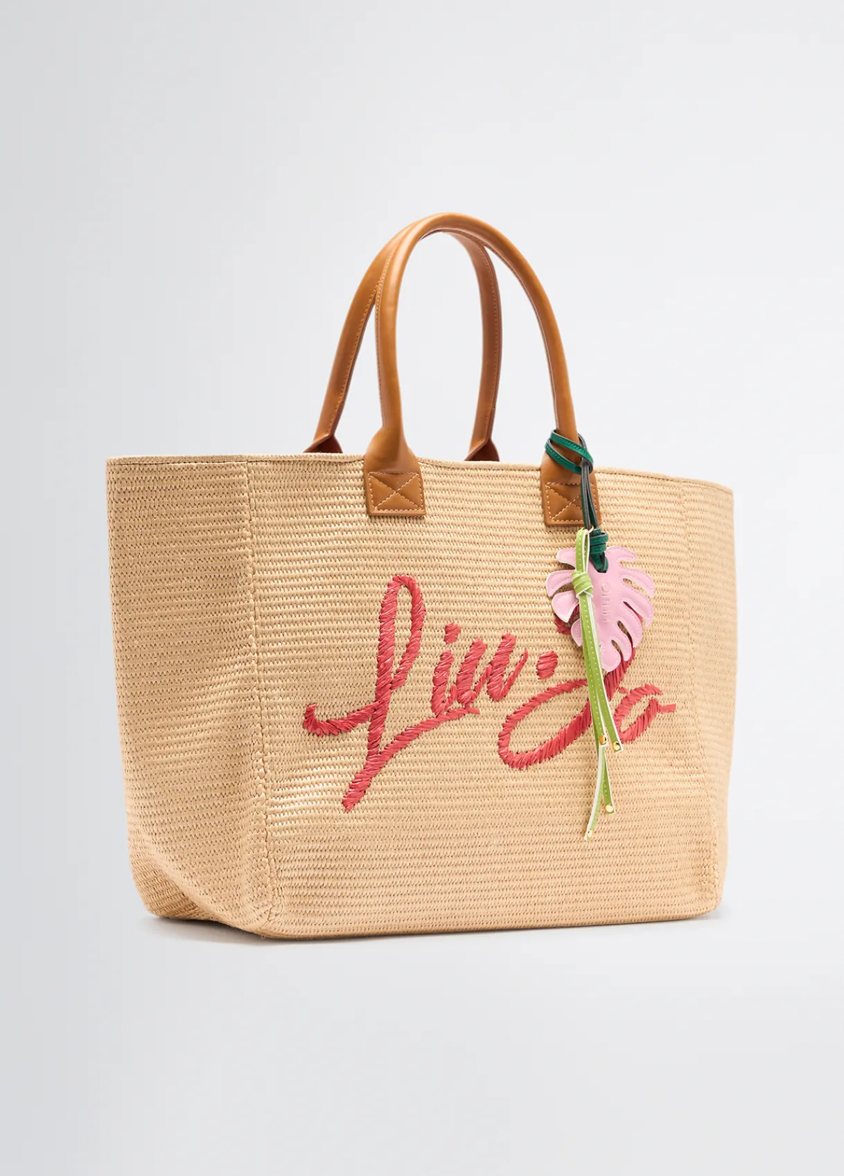 Liu Jo Fourre-tout grand format en raphia|Femme Sac Shopper|Mode Plage