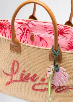 Liu Jo Fourre-tout grand format en raphia|Femme Sac Shopper|Mode Plage