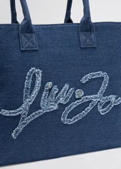 Liu Jo Fourre-tout grand format en denim|Femme Sac Shopper|Mode Plage