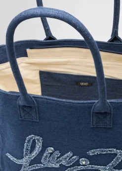 Liu Jo Fourre-tout grand format en denim|Femme Sac Shopper|Mode Plage