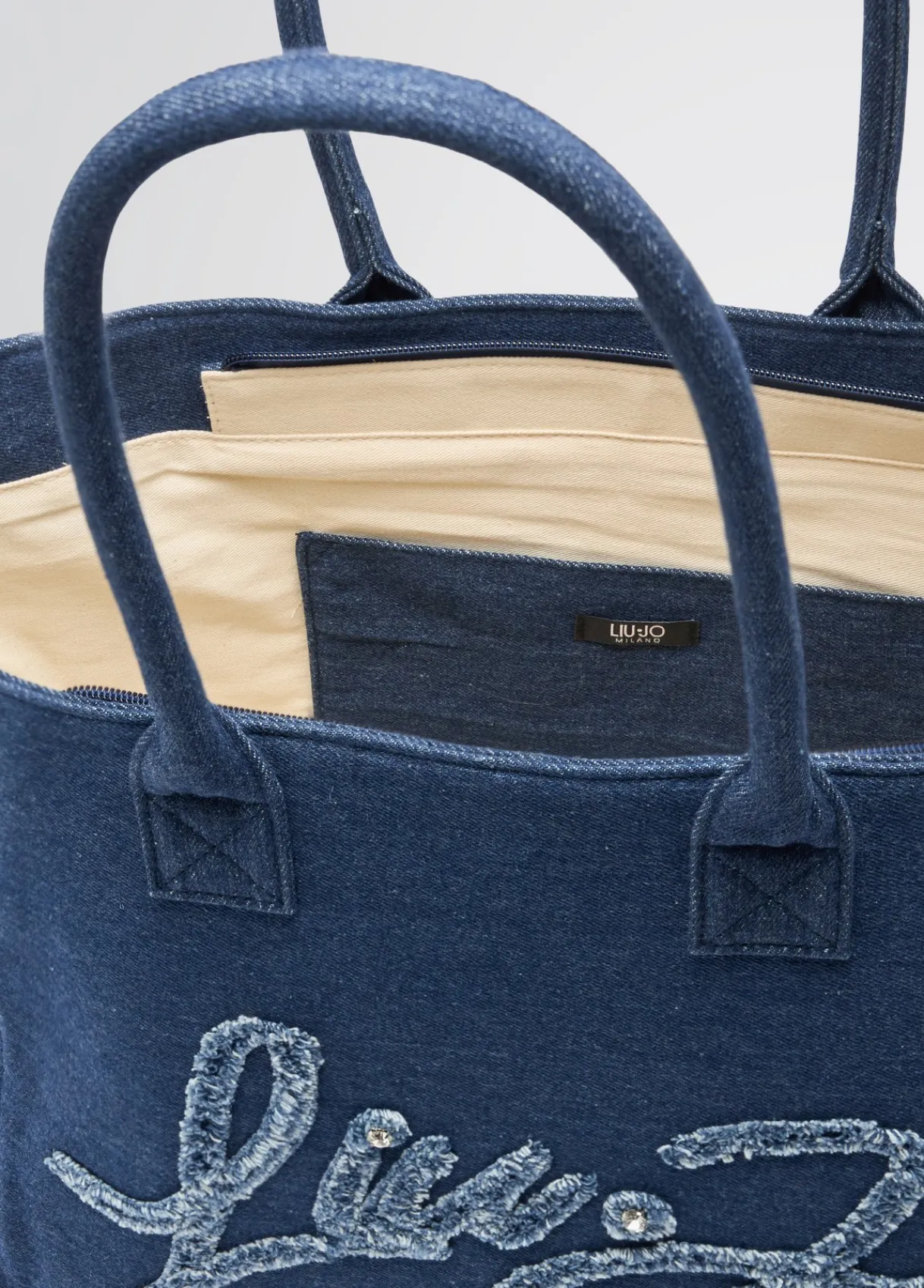 Liu Jo Fourre-tout grand format en denim|Femme Sac Shopper|Mode Plage