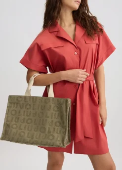 Liu Jo Fourre-tout grand format en jacquard|Femme Sac Shopper