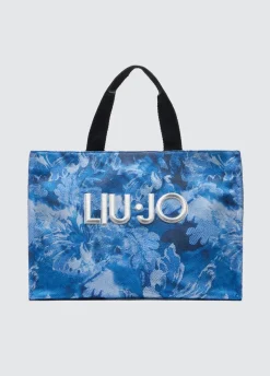 Liu Jo Fourre-tout grand format en denim imprimé|Femme Sac Shopper