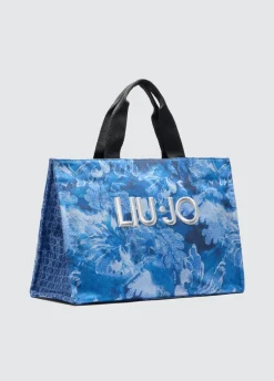 Liu Jo Fourre-tout grand format en denim imprimé|Femme Sac Shopper
