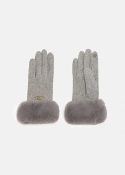 Liu Jo Gants avec détails en imitation fourrure|Femme Bonnets