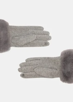 Liu Jo Gants avec détails en imitation fourrure|Femme Bonnets