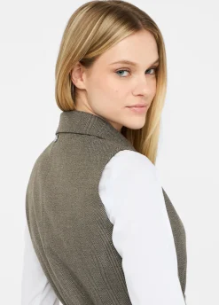 Liu Jo Gilet à chevrons avec ceinture|Femme Vestes