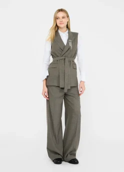 Liu Jo Gilet à chevrons avec ceinture|Femme Vestes