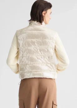 Liu Jo Gilet avec paillettes|Femme Manteaux|Vêtements De Sport