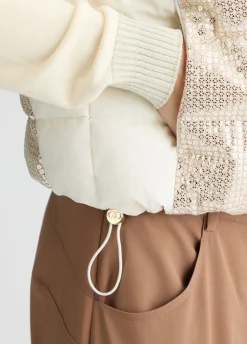 Liu Jo Gilet avec paillettes|Femme Manteaux|Vêtements De Sport