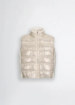 Liu Jo Gilet avec paillettes|Femme Manteaux|Vêtements De Sport