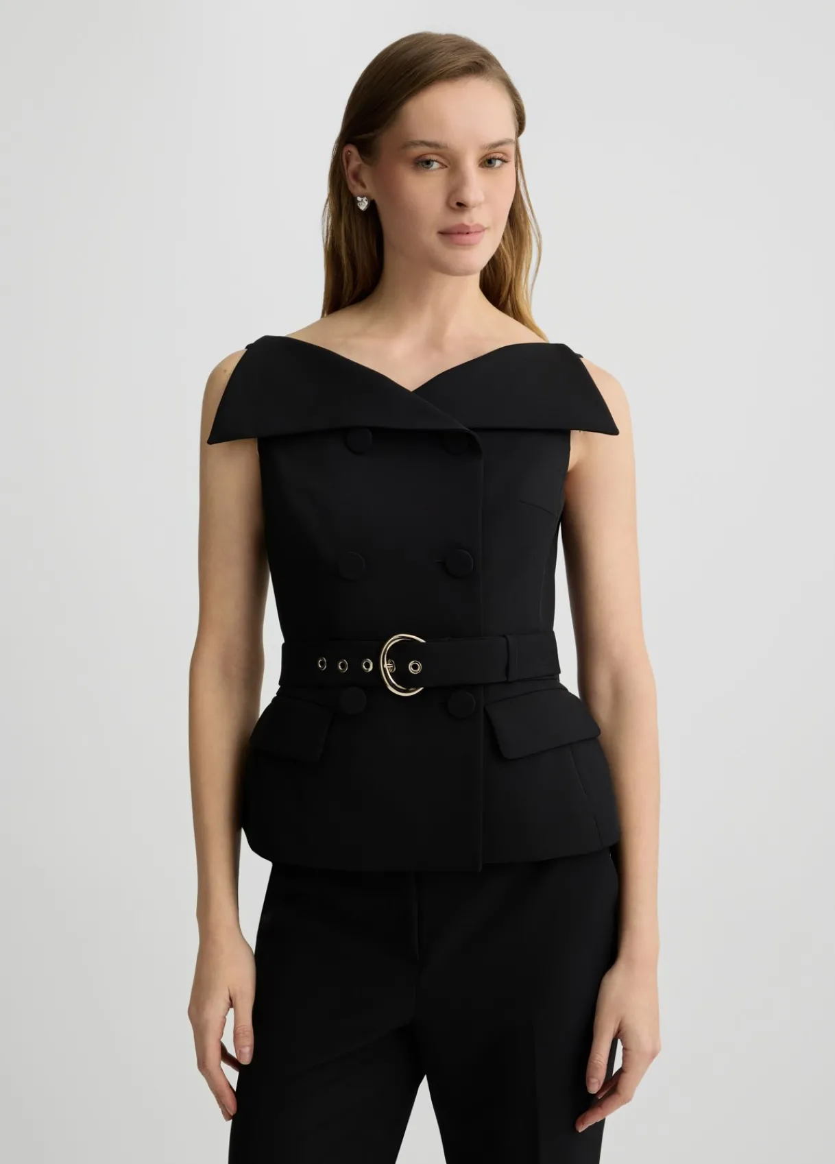 Liu Jo Gilet croisé avec ceinture|Femme Vestes|Tailleurs