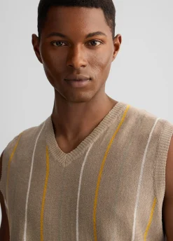 Liu Jo Gilet en lin et coton|Homme Pulls Et Sweaters