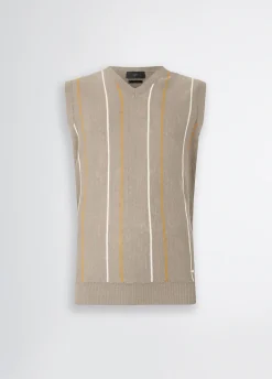 Liu Jo Gilet en lin et coton|Homme Pulls Et Sweaters