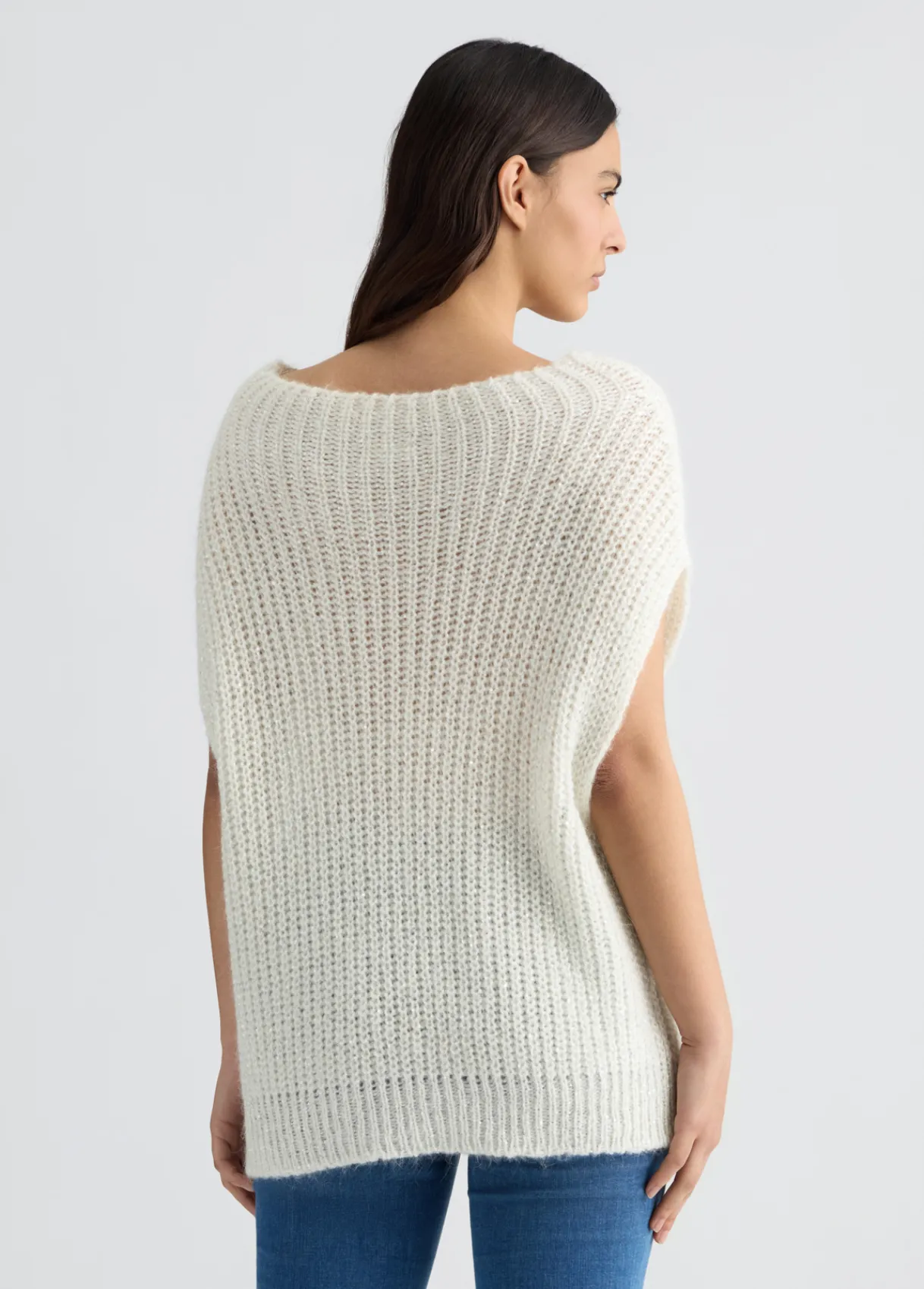 Liu Jo Gilet en mohair avec sequins|Femme Mailles