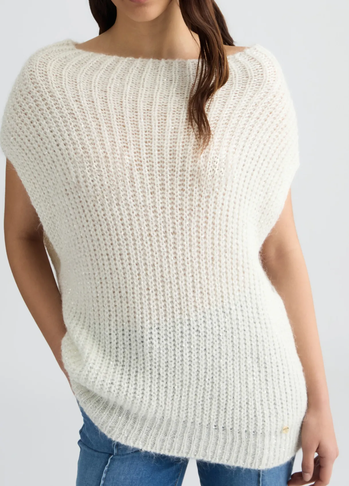 Liu Jo Gilet en mohair avec sequins|Femme Mailles