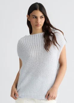 Liu Jo Gilet en mohair avec sequins|Femme Mailles