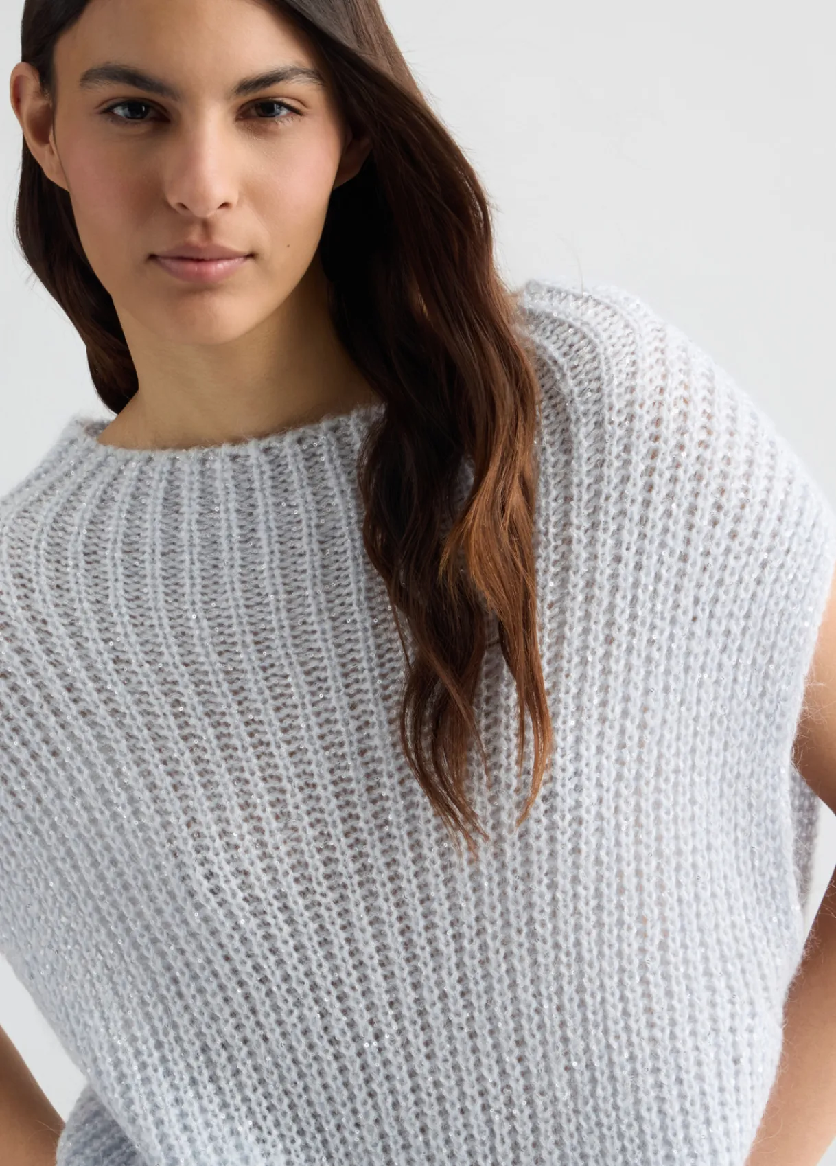 Liu Jo Gilet en mohair avec sequins|Femme Mailles