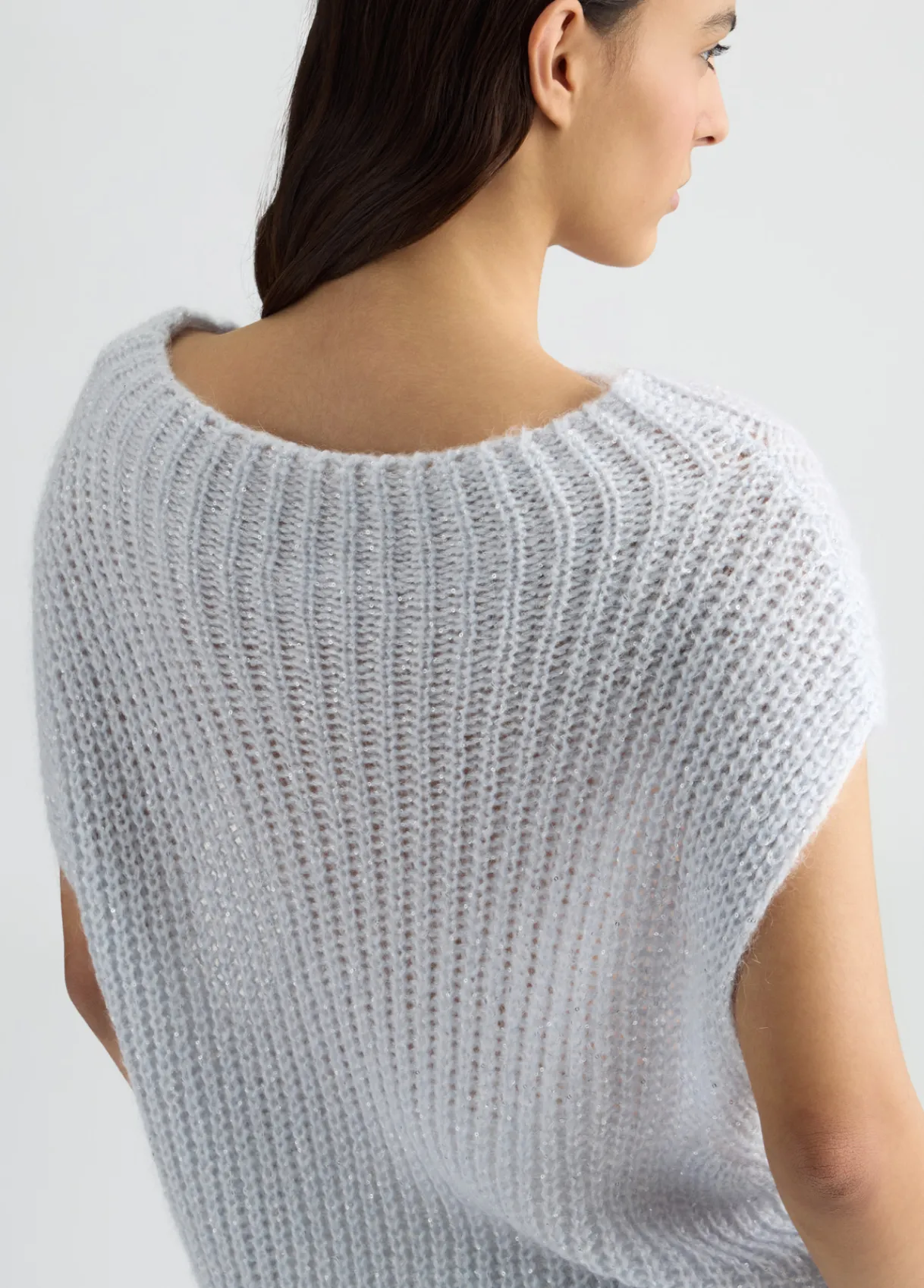 Liu Jo Gilet en mohair avec sequins|Femme Mailles