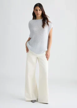 Liu Jo Gilet en mohair avec sequins|Femme Mailles