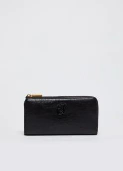 Liu Jo Grand portefeuille brillant avec zip sur tout le contour|Femme Portefeuilles
