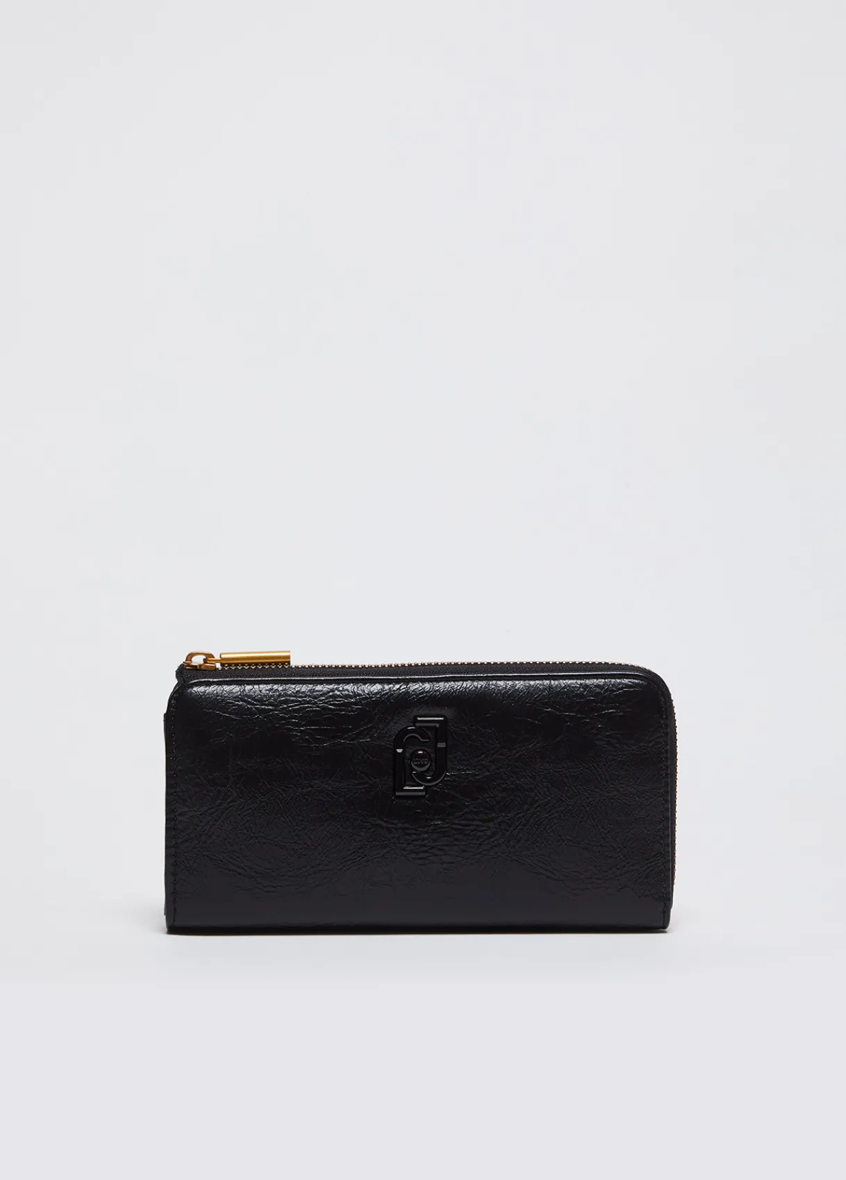 Liu Jo Grand portefeuille brillant avec zip sur tout le contour|Femme Portefeuilles