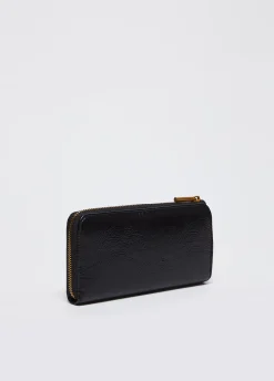 Liu Jo Grand portefeuille brillant avec zip sur tout le contour|Femme Portefeuilles