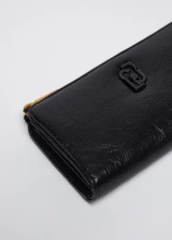 Liu Jo Grand portefeuille brillant avec zip sur tout le contour|Femme Portefeuilles