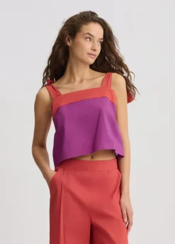 Liu Jo Haut en coton avec nœuds|Femme Mode Plage|T-Shirts Et Tops