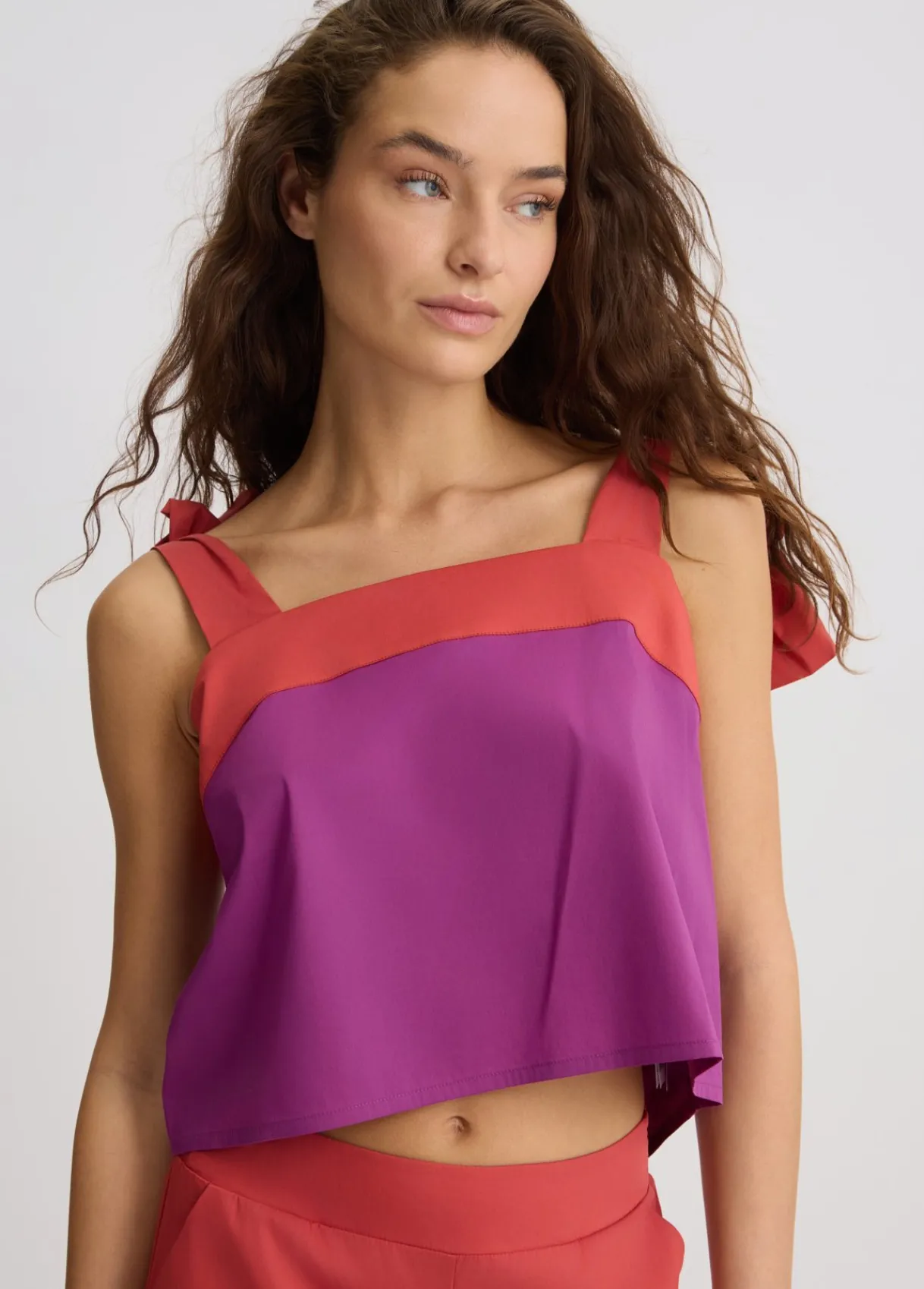 Liu Jo Haut en coton avec nœuds|Femme Mode Plage|T-Shirts Et Tops